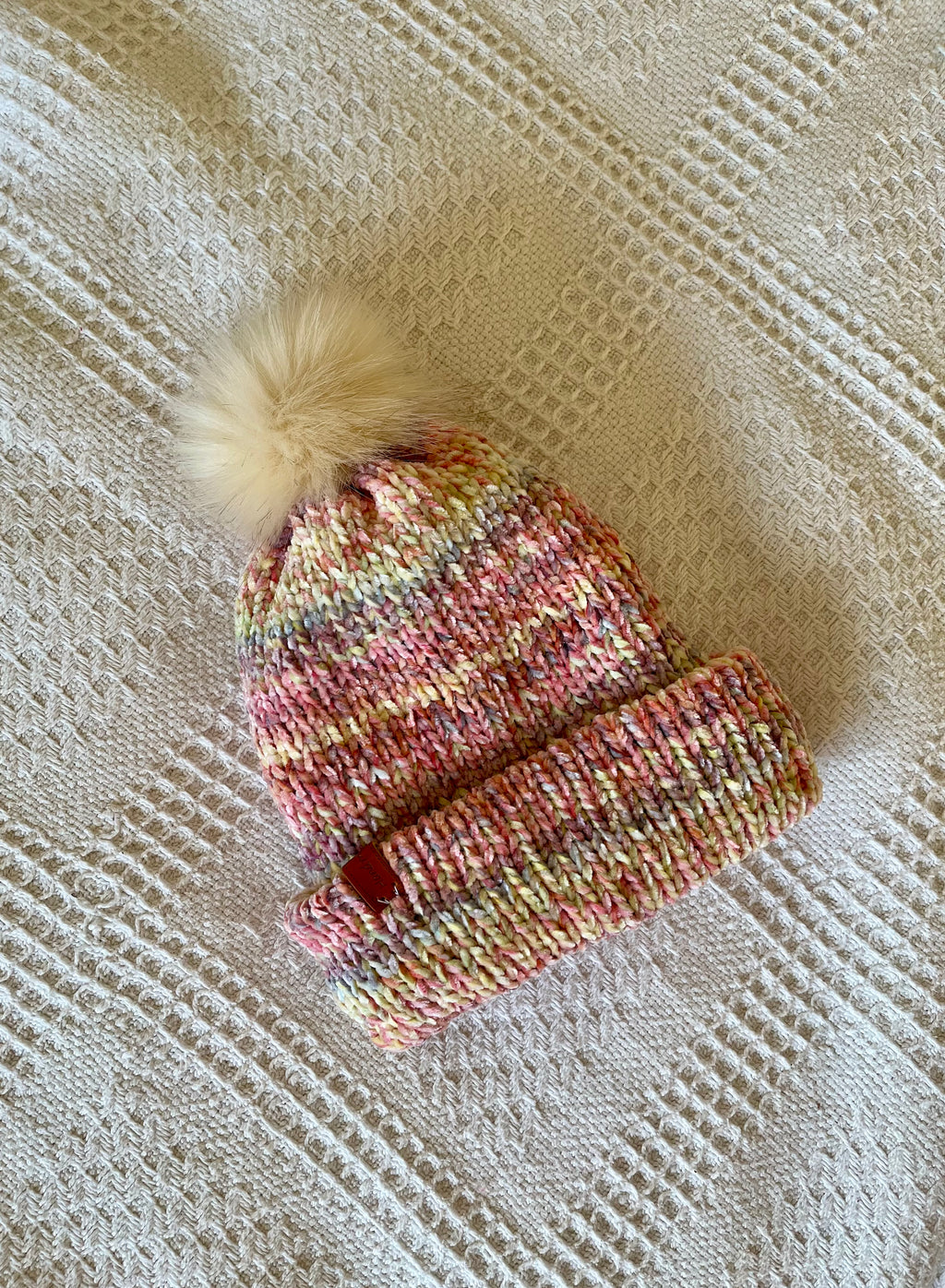 Rainbow Sherbet Velvet Hat