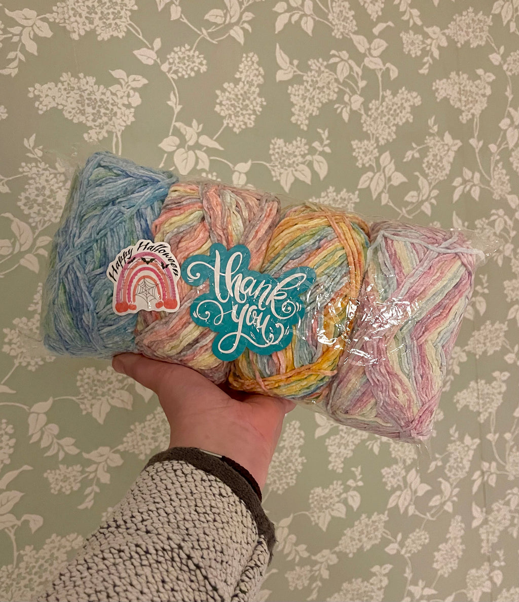Rainbow Velvet Knitting Yarn Variety Pack - Urban Crafts (4).jpeg