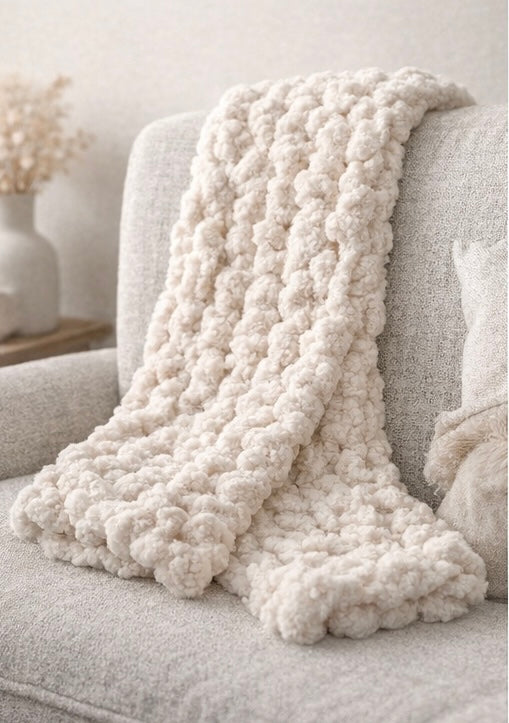 No Needles Needed DIY Hand-Knit Scarf Kit